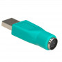 Akyga AK-AD-14 adattatore USB-A (F) a PS/2 (M), verde
