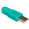 Akyga AK-AD-14 adattatore USB-A (F) a PS/2 (M), verde