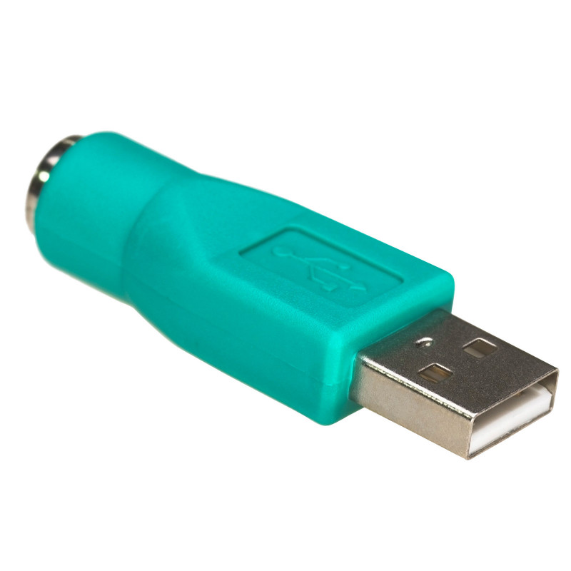 Akyga AK-AD-14 adattatore USB-A (F) a PS/2 (M), verde