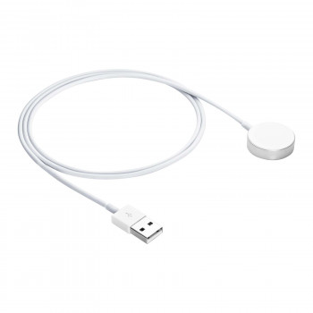 Akyga AK-SW-44 cavo di ricarica per Apple Watch Ultra 2 / Series 9/8/7/6/5/4/3/2/1, lega di alluminio, USB, 1 m, bianco