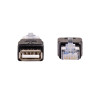 Akyga AK-AD-27 adattatore USB-A (F) a RJ45 (M), nero