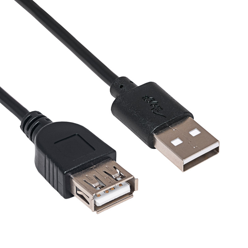 Akyga AK-USB-23 prolunga USB 2.0 USB-A (M) a USB-A (F), 15 cm, nero