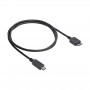 Akyga AK-USB-44 Cavo da Micro-USB B (M) a USB-C (M), USB 3.1, 1 m