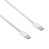 Akyga AK-USB-51 cavo USB-C a USB-C intrecciato per iPhone 15, USB 2.0, 60 W, 1 m, bianco