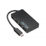 Akyga AK-AD-52 hub USB-C attivo, USB-C (M) a 4x USB-A (F), USB 3.1, 20 cm