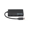 Akyga AK-AD-52 hub USB-C attivo, USB-C (M) a 4x USB-A (F), USB 3.1, 20 cm