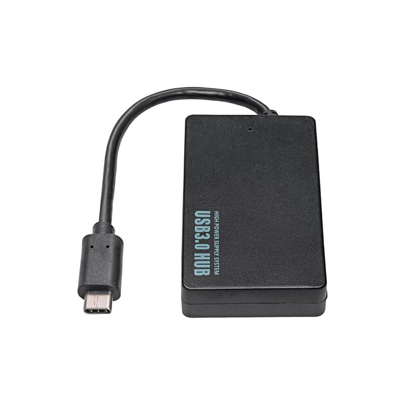 Akyga AK-AD-52 hub USB-C attivo, USB-C (M) a 4x USB-A (F), USB 3.1, 20 cm