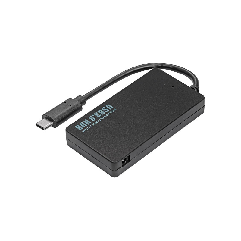 Akyga AK-AD-52 hub USB-C attivo, USB-C (M) a 4x USB-A (F), USB 3.1, 20 cm