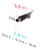 Akyga AK-ND-32 alimentatore per notebook da auto 19 V / 4,74 A, 90 W, 7,4 x 5,0 mm + pin, per HP
