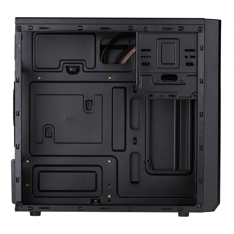 Akyga AK17BK case tower Micro-ATX, 2x USB 3.0, senza alimentatore, nero