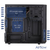 Akyga AK17BK case tower Micro-ATX, 2x USB 3.0, senza alimentatore, nero