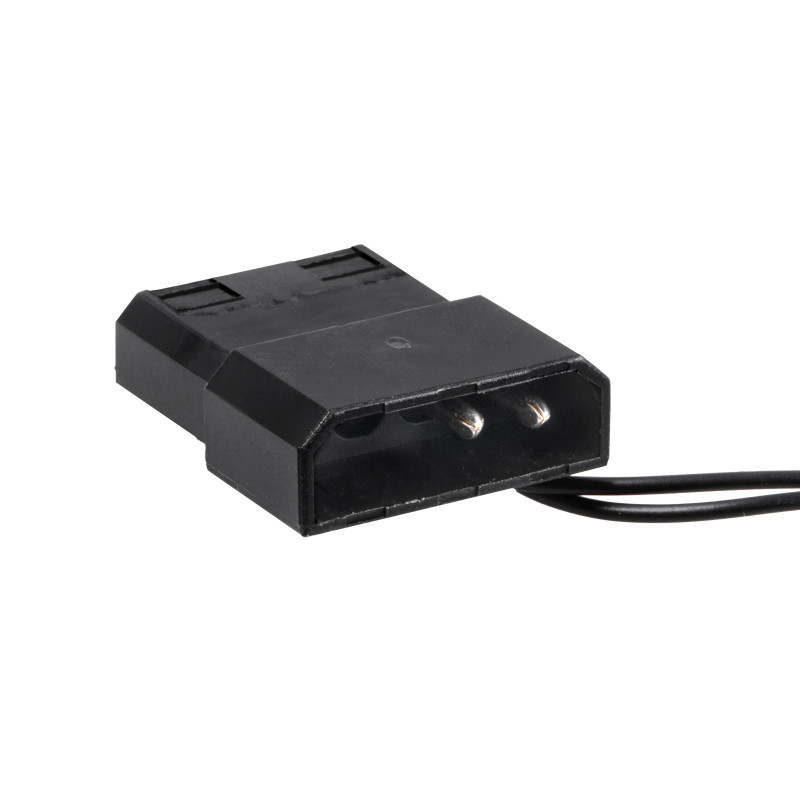 Akyga AW-12E-BG ventola per case 120 mm, 33 LED verdi, Molex, nero