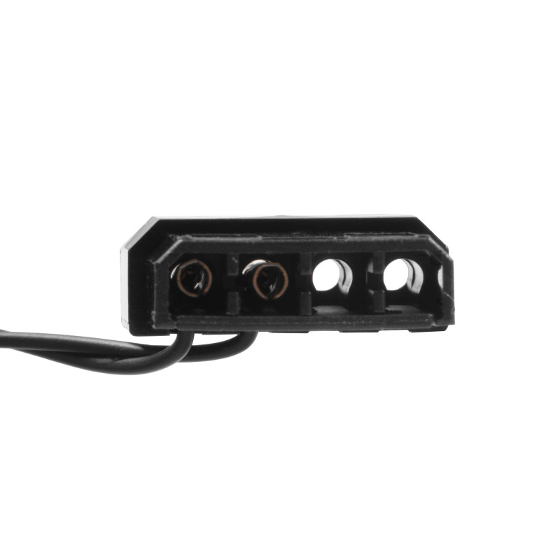 Akyga AW-12E-BG ventola per case 120 mm, 33 LED verdi, Molex, nero