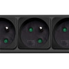 Akyga AK-SP-05B ciabatta con protezione da sovratensione, 5x prese francesi CEE 7/5 (tipo E), interruttore, 3 m, nero