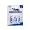 Akyga AKY2068 batteria alcalina AA LR6 1,5 V 3050 mAh, 4 pz. (blister)
