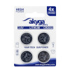 Akyga AKY2100 batteria al litio CR2032 3 V 210 mAh, 4 pz. (blister)
