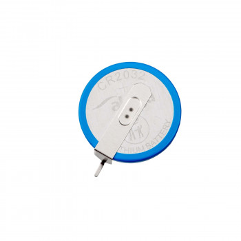 Akyga AKY1140 batteria al litio CR2032 HP2D 3 V 210 mAh con 2 pin, passo 20 mm