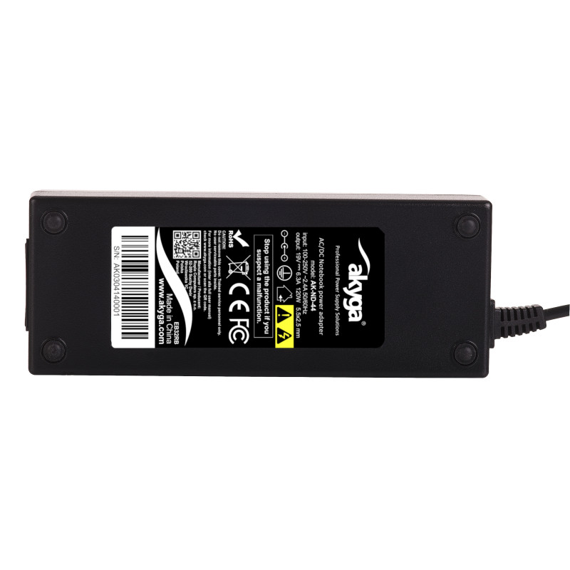 Akyga AK-ND-44 alimentatore per notebook 19 V / 6,3 A, 120 W, 5,5 x 2,5 mm, 1,2 m