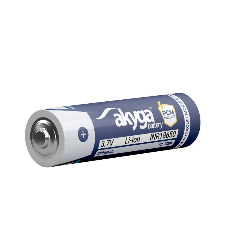 Akyga AKY2455 INR18650-29M batteria Li-Ion 18650 3,7 V 2900 mAh con protezione PCM