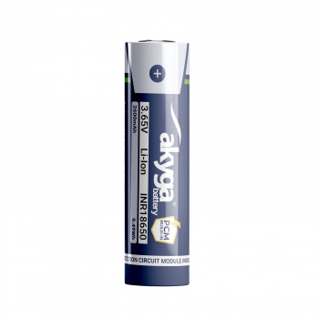 Akyga AKY2454 INR18650-26M batteria Li-Ion 18650 2600 mAh con protezione PCM