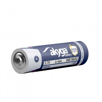 Akyga AKY2457 INR18650-20M batteria Li-Ion 18650 3,7 V 2000 mAh con protezione PCM