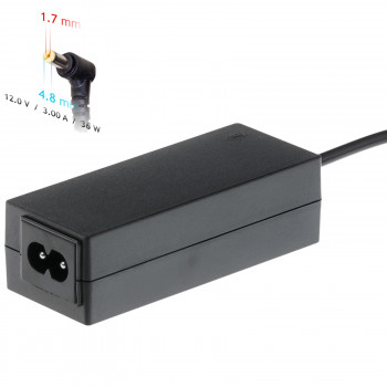 Akyga AK-ND-49 alimentatore per notebook 12 V / 3,0 A, 36 W, 4,8 x 1,7 mm, 1,2 m, per ASUS