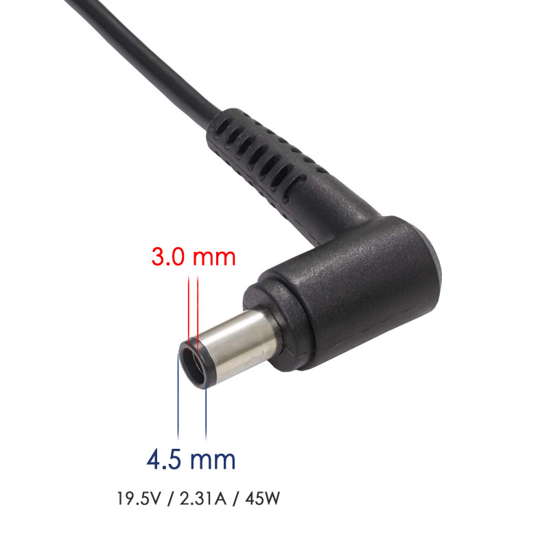 Akyga AK-ND-68 alimentatore per notebook 19,5 V / 2,31 A, 45 W, 4,5 x 3,0 mm + pin, 1,2 m, per Dell