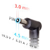 Akyga AK-ND-69 alimentatore per notebook 19,5 V / 2,31 A, 45 W, 4,5 x 3,0 mm + pin, 1,2 m, per HP