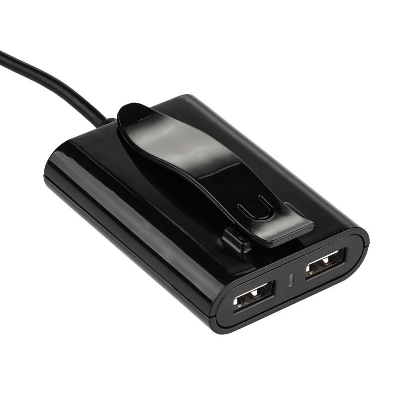 Caricabatterie auto 12/24V Akyga AK-CH-10 45W 4x USB-A 5V / 9A modulare nero