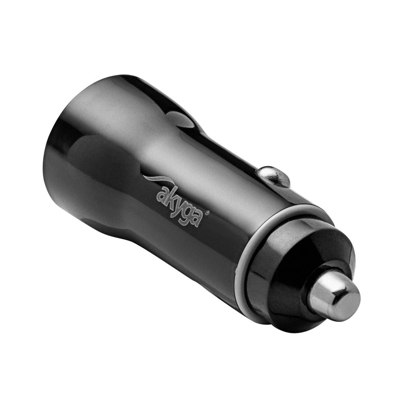 Caricabatterie auto 12/24V Akyga AK-CH-16 36W USB-A + USB-C PD Quick Charge 3.0 5-12V / 1,5-3A nero