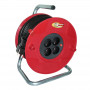 Brennenstuhl Akyga AK-CR-08 avvolgicavo, 4 prese, IP20, 25 m, rosso