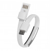 Akyga AK-AD-47 cavo USB da polso, USB-C (m) / USB-A, USB 2.0, 23 cm, bianco