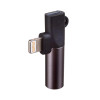 Akyga AK-AD-63 adattatore Lightning (m) a Lightning (f) + jack 3,5 mm (f), nero