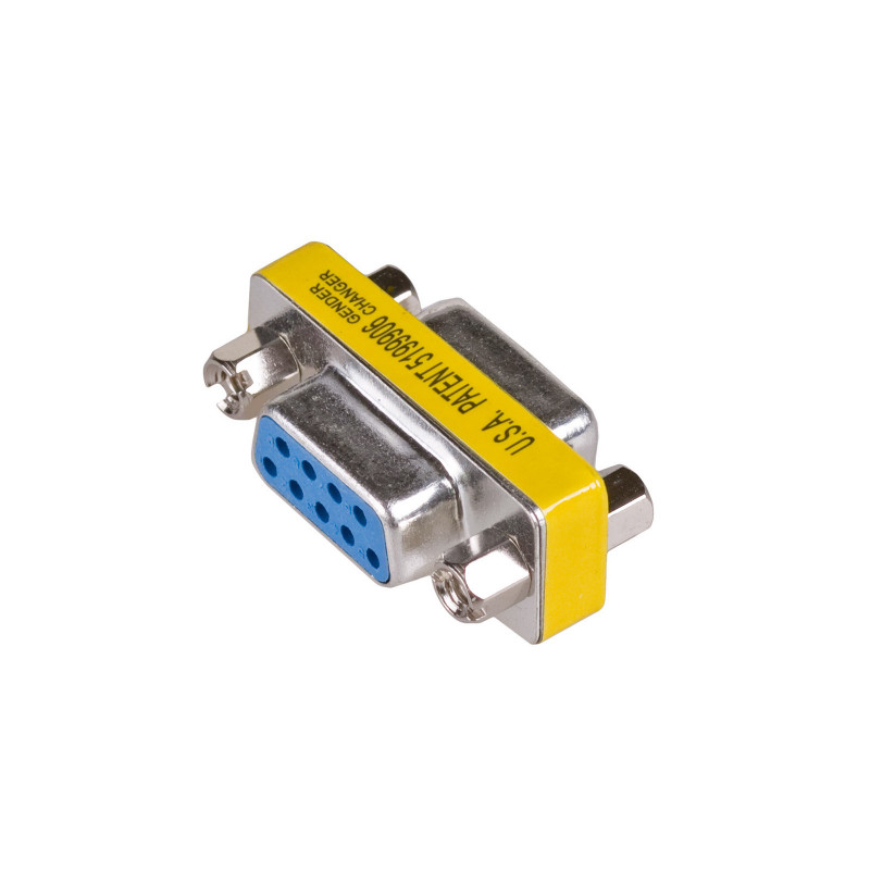 Akyga AK-AD-16 D-Sub 9 poli (F) a D-Sub 9 poli (F) RS-232 gender changer, argento