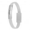 Akyga AK-AD-34 cavo USB da polso, Micro-USB-B (m) / USB-A, USB 2.0, 23 cm, bianco