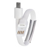 Akyga AK-AD-34 cavo USB da polso, Micro-USB-B (m) / USB-A, USB 2.0, 23 cm, bianco