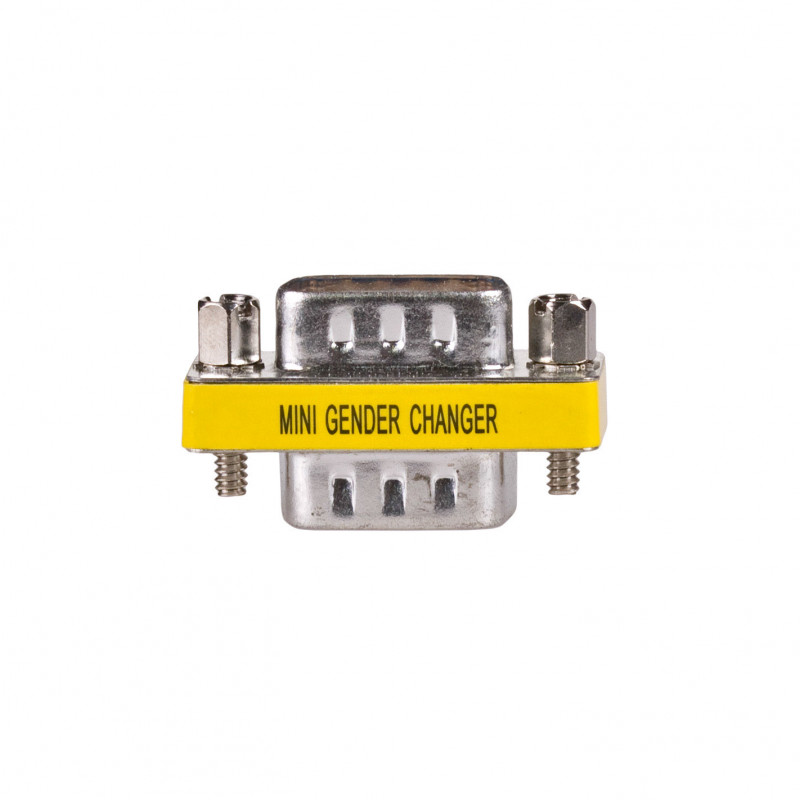 Akyga AK-AD-17 D-Sub 9 poli (M) a D-Sub 9 poli (M) RS-232 gender changer, argento
