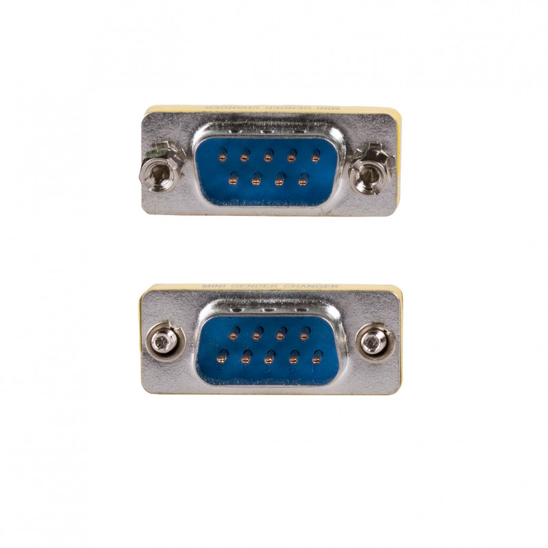 Akyga AK-AD-17 D-Sub 9 poli (M) a D-Sub 9 poli (M) RS-232 gender changer, argento