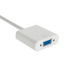 Akyga AK-AD-39 cavo adattatore Mini DisplayPort (M) a VGA (F), 15 cm, bianco