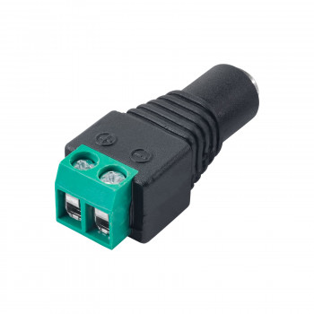 Akyga AK-SC-17 connettore femmina DC 5,5 x 2,1 mm con morsetti a vite per cavo UTP, CCTV