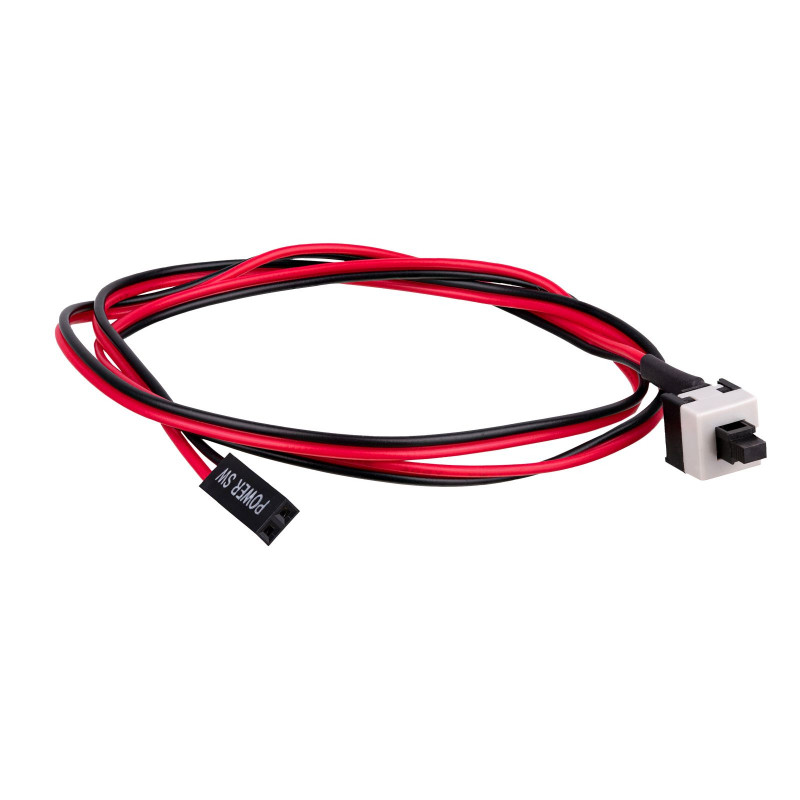 Akyga AK-CA-60 set interruttore power e reset per PC, cavo 60 cm