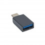 Akyga AK-AD-54 adattatore OTG USB-C (connettore maschio) a USB-A 3.0 (connettore femmina), nero