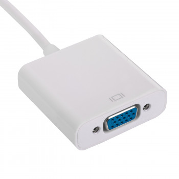 Akyga AK-AD-55 cavo adattatore USB-C (connettore maschio) a VGA (connettore femmina), Full HD, 15 cm