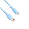 Akyga AK-USB-63 cavo USB USB-A (m) / USB-C (m), USB 2.0, 18W, 1 m, blu, silicone