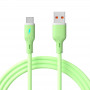 Akyga AK-USB-64 cavo USB USB-A (m) / USB-C (m), USB 2.0, 18W, 1 m, verde, silicone