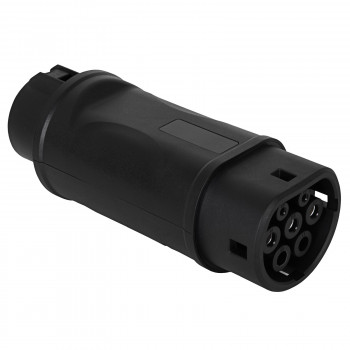 Akyga AK-SC-E09 adattatore di ricarica per veicoli elettrici Type 1 (J1772) connettore femmina a Type 2 (IEC 62196-2) connettore maschio, monofase, 32 A, nero