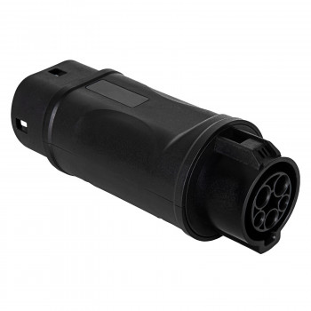 Akyga AK-SC-E09 adattatore di ricarica per veicoli elettrici Type 1 (J1772) connettore femmina a Type 2 (IEC 62196-2) connettore maschio, monofase, 32 A, nero