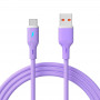 Akyga AK-USB-65 cavo USB USB-A (m) / USB-C (m), USB 2.0, 18W, 1 m, viola, silicone