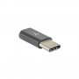 Akyga AK-AD-46 adattatore Micro-USB-B (F) a USB-C (M), nero