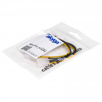 Akyga AK-CA-13 cavo adattatore alimentazione 2x Molex (M) a PCIe 6 pin (F), 15 cm